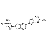 CAS#: 850877-62-2, 2-Methyl-2-propanyl 5-[2-(isopropylamino)-1,3-thiazol-4-yl]-1,3-dihydro-2H-isoindole-2-carboxylate