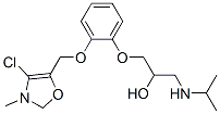 CAS 登录号：85089-67-4， 1-[2-[(4-氯-3-甲基-恶唑-5-基)甲氧基]苯氧基]-3-(丙-2-基氨基)丙-2-醇