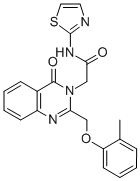 CAS#: 85099-82-7, 2-((2-Methylphenoxy)Methyl)-4-Oxo-N-Thiazolyl-3(4H)-Quinazolineacetamide
