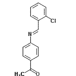 CAS 登录号：85111-80-4， 1-{4-[(E)-(2-氯苄亚基)氨基]苯基}乙酮