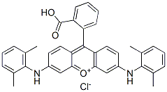 CAS#: 85117-96-0, 9-(2-Carboxyphenyl)-3,6-Bis[(2,6-Dimethylphenyl)Amino]-Xanthylium Chloride (1:1)