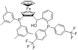 CAS#: 851308-48-0, (S)-(-)-[(S)-2-Di(3,5-Xylyl)Phosphinoferrocenyl][2-Di(4-Trifluoromethylphenyl)Phosphinophenyl]Methanol