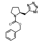 CAS#: 851394-29-1, Benzyl (2S)-2-(1H-tetrazol-5-ylmethyl)-1-pyrrolidinecarboxylate