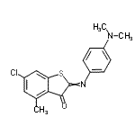CAS#: 85169-26-2, 6-Chloro-2-{[4-(dimethylamino)phenyl]imino}-4-methyl-1-benzothiophen-3(2H)-one