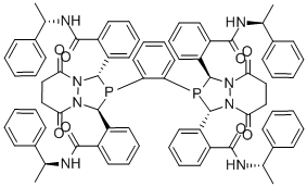 CAS 登录号：851770-14-4， 2,2',2'',2'''-[1,2-亚苯基二[(1S,3S)-四氢-5,8-二氧代-1H-[1,2,4]二氮杂磷酰基[1,2-a]哒嗪-2,1,3(3H)-三基]]四[N-[(1S)-1-苯基乙基]-苯甲酰胺
