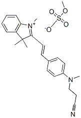 CAS#: 85187-82-2, 2-[2-[4-[(2-Cyanoethyl)Methylamino]Phenyl]Vinyl]-1,3,3-Trimethyl-3H-Indolium Methyl Sulphate