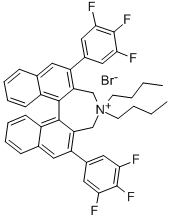 CAS#: 851942-89-7, (S)-4,4-Dibutyl-2,6-Bis(3,4,5-Trifluorophenyl)-4,5-Dihydro-3H-Dinaphtho[7,6,1,2-Cde]Azepinium Bromide