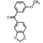CAS 登录号：851958-76-4， 1,3-苯并二氧戊环-5-基(3-甲氧基苯基)甲酮