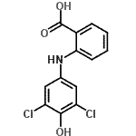 CAS#: 851961-83-6, 2-[(3,5-Dichloro-4-hydroxyphenyl)amino]benzoic acid