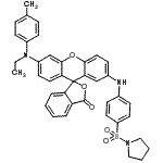 CAS#: 85223-12-7, 6'-[Ethyl(4-methylphenyl)amino]-2'-{[4-(1-pyrrolidinylsulfonyl)phenyl]amino}-3H-spiro[2-benzofuran-1,9'-xanthen]-3-one