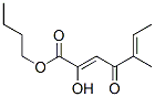 CAS 登录号：85237-84-9， 2-羟基-5-甲基-4-氧代庚-2,5-二烯酸丁酯