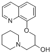 CAS#: 85239-19-6, alpha-((8-Quinolinyloxy)Methyl)-1-Piperidineethanol