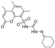 CAS 登录号：85302-48-3， 3-(环己亚基氨基)-1-(4,5,7-三甲基-2-氧代-苯并吡喃-8-基)磺酰基-脲