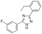 CAS 登录号:85303-83-9, 3-(2-乙基苯基)-5-(3-氟苯基)-1H-1,2,4-三唑