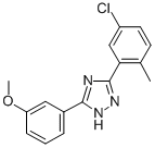 CAS 登录号：85303-96-4， 3-(5-氯-O-甲苯基)-5-(3-甲氧基苯基)-1H-1,2,4-三唑