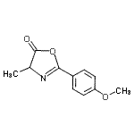 CAS 登录号：85380-77-4， 2-(4-甲氧基苯基)-4-甲基-1,3-恶唑-5(4H)-酮