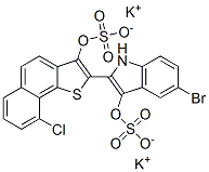 CAS#: 85391-39-5, 5-Bromo-2-[9-Chloro-3-(Sulfooxy)Naphtho[1,2-b]Thien-2-Yl]-1H-Indol-3-Ol 3-(Hydrogensulfate) Potassium Salt (1:2)