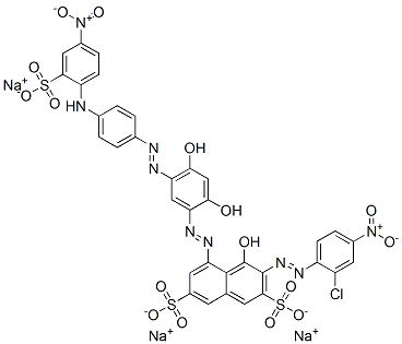 CAS#: 85391-42-0, Trisodium 3-[(2-Chloro-4-Nitrophenyl)Azo]-5-[[2,4-Dihydroxy-5-[[4-[(4-Nitro-2-Sulphonatophenyl)Amino]Phenyl]Azo]Phenyl]Azo]-4-Hydroxynaphthalene-2,7-Disulphonate