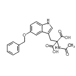 CAS#: 85391-99-7, Acetamido{[5-(benzyloxy)-1H-indol-3-yl]methyl}malonic acid