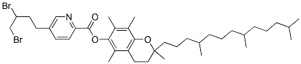 CAS#: 85446-72-6, [2,5,7,8-Tetramethyl-2-(4,8,12-Trimethyltridecyl)Chroman-6-Yl] 5-(3,4- Dibromobutyl)Pyridine-2-Carboxylate