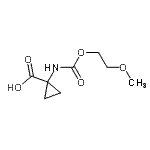 CAS#: 85452-38-6, 1-{[(2-Methoxyethoxy)carbonyl]amino}cyclopropanecarboxylic acid