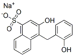 CAS 登录号：85455-71-6， 3-羟基-4-[(2-羟基苯基)甲基]萘磺酸钠