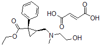 CAS#: 85467-28-3, Ethyl (1R,2S)-2-[(2-Hydroxyethyl-Methyl-Amino)Methyl]-1-Phenyl-Cyclopropane-1-Carboxylate But-2-Enedioic Acid