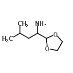 CAS#: 854856-43-2, 1-(1,3-Dioxolan-2-yl)-3-methyl-1-butanamine