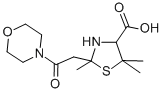CAS#: 85486-55-1, 2,5,5-Trimethyl-2-(2-(4-Morpholinyl)-2- Oxoethyl)-4-Thiazolidinecarboxylic Acid
