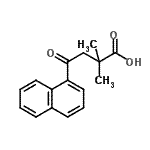 CAS 登录号：854904-16-8， 2,2-二甲基-4-(1-萘基)-4-氧代丁酸