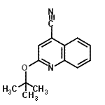 CAS#: 855165-25-2, 2-[(2-Methyl-2-propanyl)oxy]-4-quinolinecarbonitrile