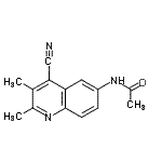 CAS 登录号：855165-86-5， N-(4-氰基-2,3-二甲基-6-喹啉基)乙酰胺