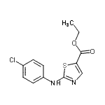 CAS 登录号：855531-18-9， 乙基2-[(4-氯苯基)氨基]-1,3-噻唑-5-羧酸酯