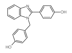 CAS#: 85573-17-7, 4-((2-(4-Hydroxyphenyl)-1H-benzimidazol-1-yl)methyl)phenol