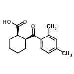 CAS#: 85603-44-7, (1R,2S)-2-(2,4-Dimethylbenzoyl)cyclohexanecarboxylic acid