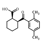 CAS 登录号：85603-45-8， (1R,2S)-2-(2,5-二甲基苯甲酰)环己烷羧酸