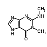 CAS 登录号：856048-67-4， 1-甲基-2-(甲基氨基)-1,7-二氢-6H-嘌呤-6-酮
