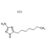 CAS#: 85631-72-7, 5-Heptyl-1H-1,2,4-triazol-3-amine hydrochloride (1:1)