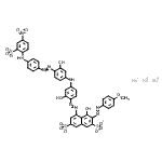 CAS 登录号：85631-87-4， 三钠4-羟基-5-[(2-羟基-4-{[3-羟基-4-({4-[(4-硝基-2-磺酸苯基)氨基]苯基}偶氮)苯基]氨基}苯基)偶氮]-3-[(4-甲氧基苯基)偶氮]-2,7-萘二磺酸酯