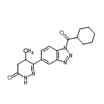 CAS#: 85634-51-1, 6-[1-(Cyclohexylcarbonyl)-1H-benzotriazol-5-yl]-5-methyl-4,5-dihydro-3(2H)-pyridazinone
