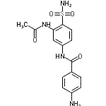 CAS#: 85650-64-2, N-(3-Acetamido-4-sulfamoylphenyl)-4-aminobenzamide