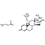 CAS#: 85650-69-7, Ethyl 17-Hydroxy-11alpha-(Mesyloxy)-16beta-Methylpregna-1,4-Diene-3,20-Dione 21-Carbonate