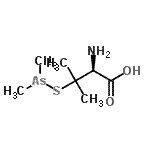 CAS#: 85653-38-9, 3-[(Dimethylarsino)sulfanyl]-D-valine