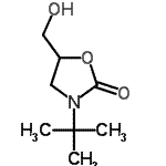 CAS#: 85665-60-7, 5-(Hydroxymethyl)-3-(2-methyl-2-propanyl)-1,3-oxazolidin-2-one