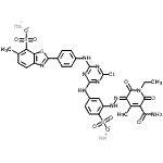 CAS 登录号：85665-95-8， 2-[4-[[4-[[3-[[5-(氨基羰基)-1-乙基-1,6-二氢-2-羟基-4-甲基-6-氧代-3-吡啶基]偶氮]-4-磺基苯基]氨基]-6-氯-1,3,5-三嗪-2-基]氨基]苯基]-6-甲基-7-苯并噻唑磺酸二钠盐