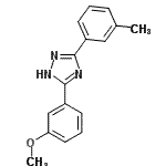 CAS 登录号:85681-45-4, 3-(3-甲氧基苯基)-5-(3-甲基苯基)-1H-1,2,4-三唑