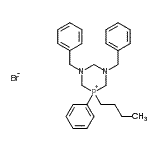 CAS 登录号：85684-46-4， 1,3-二苄基-5-丁基-5-苯基-1,3,5-二氮杂磷杂环己烷-5-鎓溴化物