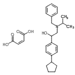 CAS#: 85689-98-1, 2-[Benzyl(isopropyl)amino]-1-(4-cyclopentylphenyl)ethanol (2Z)-2-butenedioate (1:1)