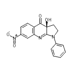 CAS#: 856925-75-2, (3aS)-3a-Hydroxy-7-nitro-1-phenyl-1,2,3,3a-tetrahydro-4H-pyrrolo[2,3-b]quinolin-4-one