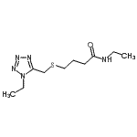 CAS#: 85697-11-6, N-Ethyl-4-{[(1-ethyl-1H-tetrazol-5-yl)methyl]sulfanyl}butanamide